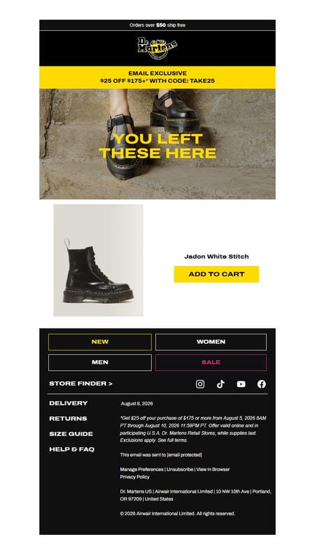 邮件模板创意 Dr Martens 249
