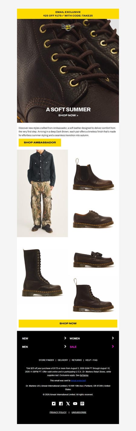 邮件模板创意 Dr Martens 250