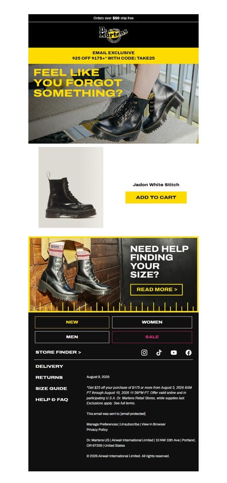 邮件模板创意 Dr Martens 251