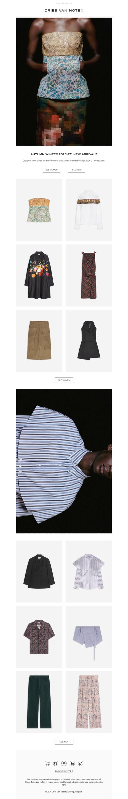 邮件模板创意 Dries Van Noten 77