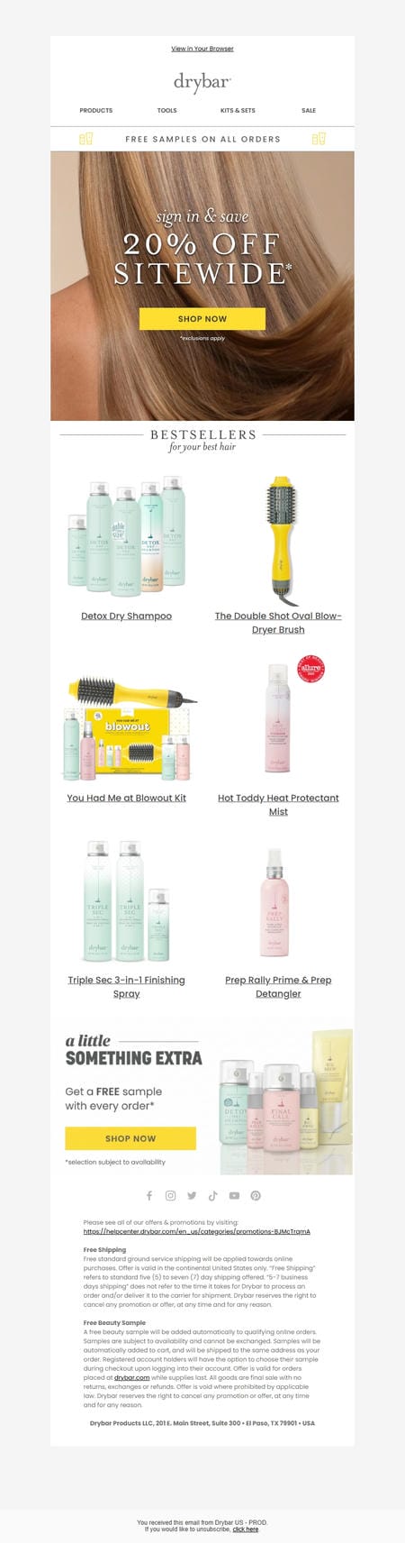 邮件模板创意 Drybar 262