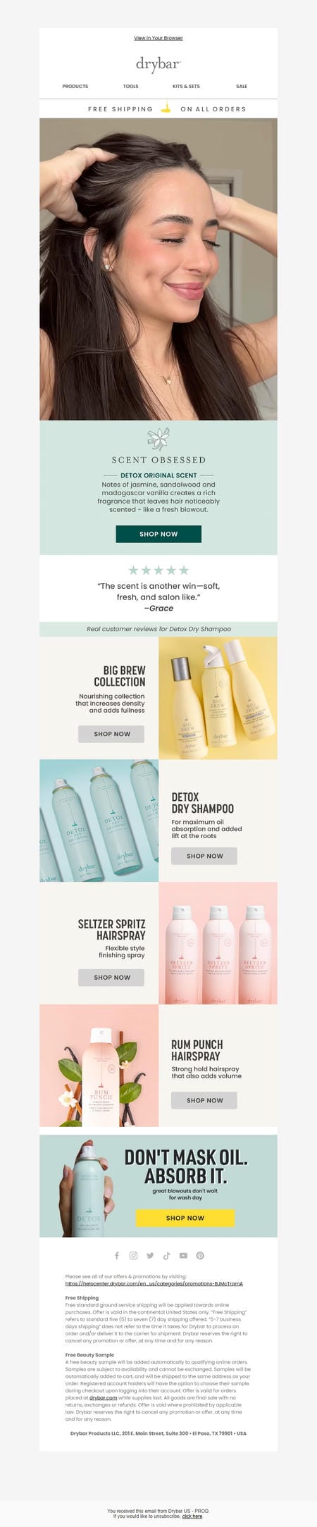 邮件模板创意 Drybar 265