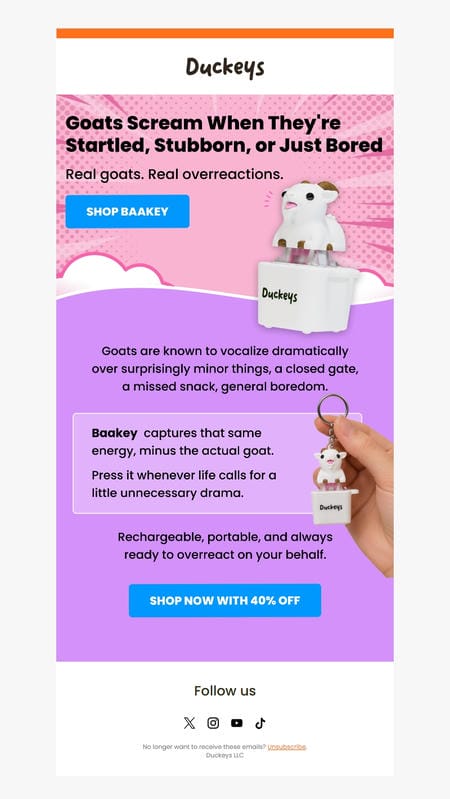 邮件模板创意 Duckeycaps 128