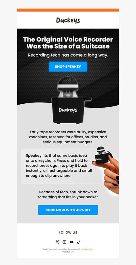 邮件模板创意 Duckeycaps 130