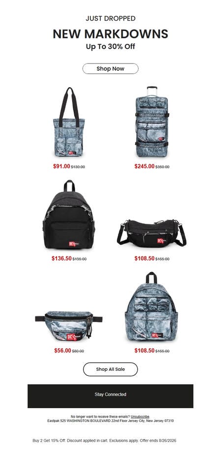 邮件模板创意 Eastpak 44