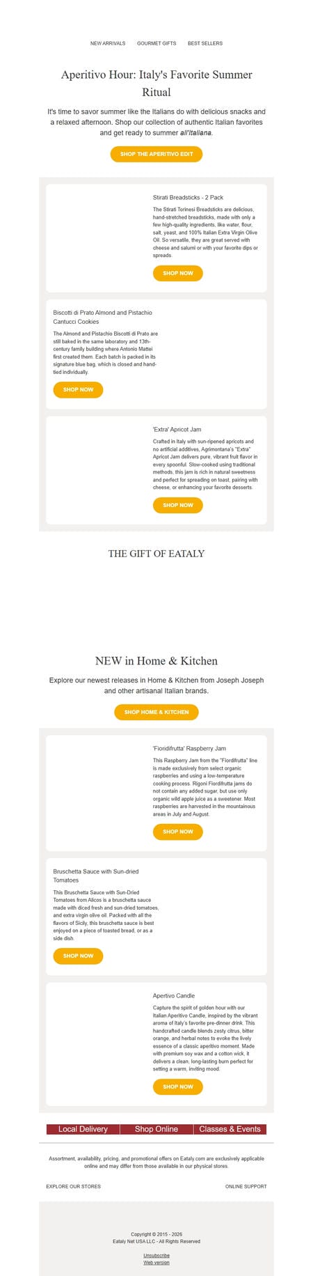 邮件模板创意 Eataly 13