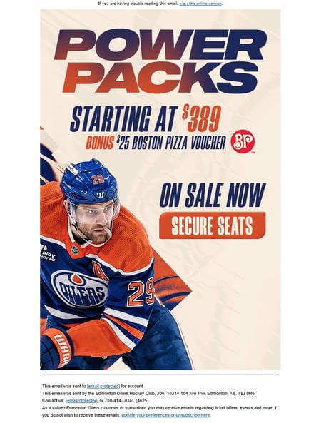 邮件模板创意 Edmonton Oilers Hockey Club 84
