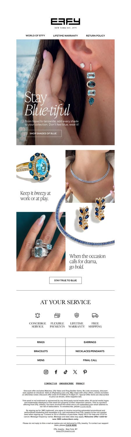 邮件模板创意 Effy Jewelry 186