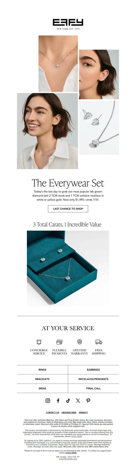 邮件模板创意 Effy Jewelry 188