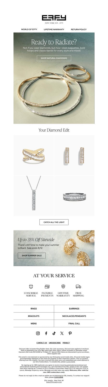 邮件模板创意 Effy Jewelry 190