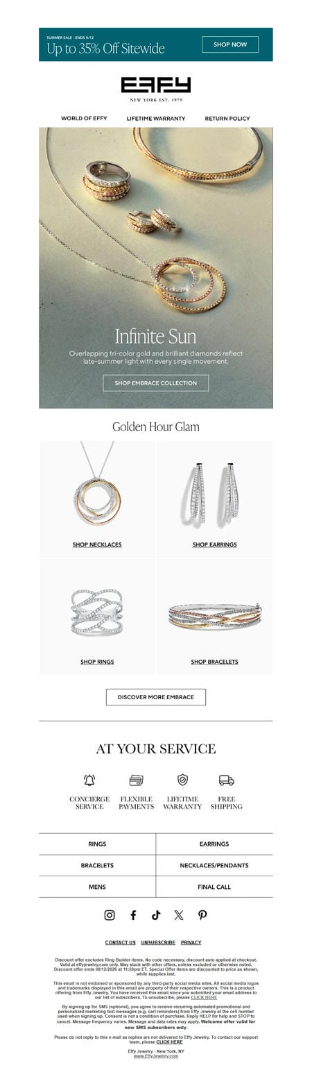 邮件模板创意 Effy Jewelry 191