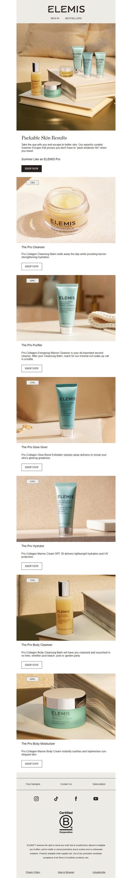 邮件模板创意 Elemis 46