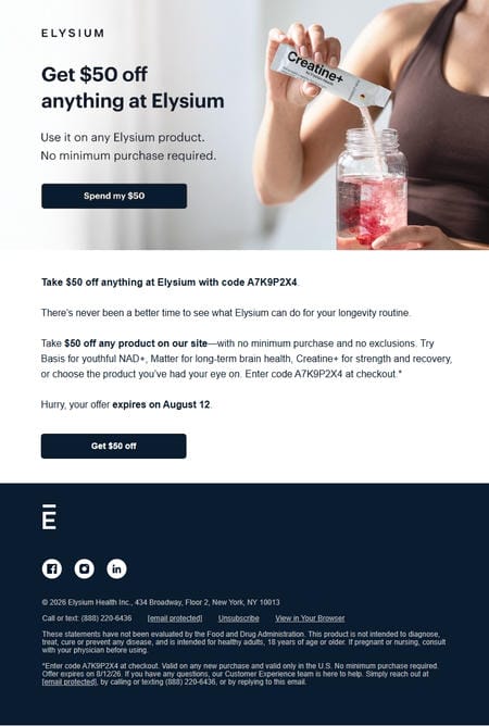 邮件模板创意 Elysium Health 41