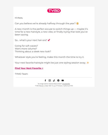 邮件模板创意 Emma From Tymo Beauty 67