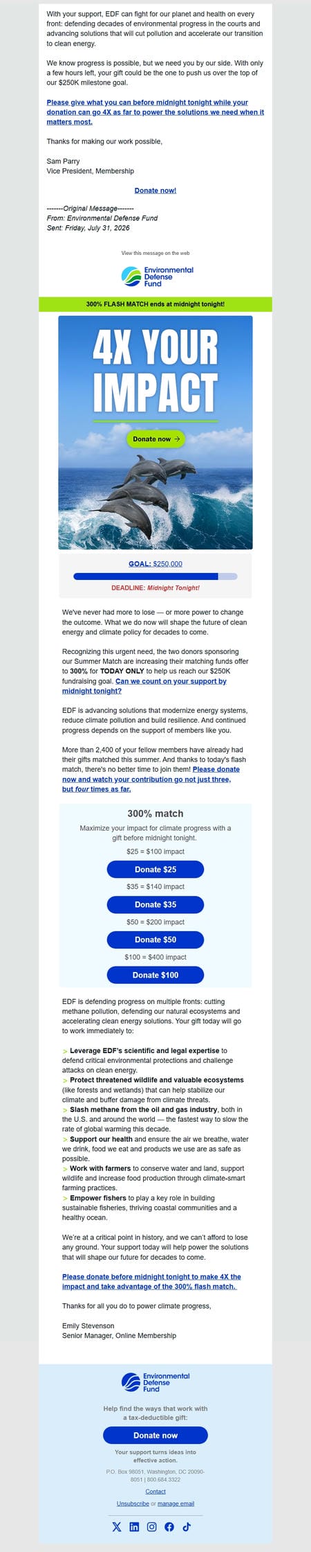 邮件模板创意 Environmental Defense Fund 19