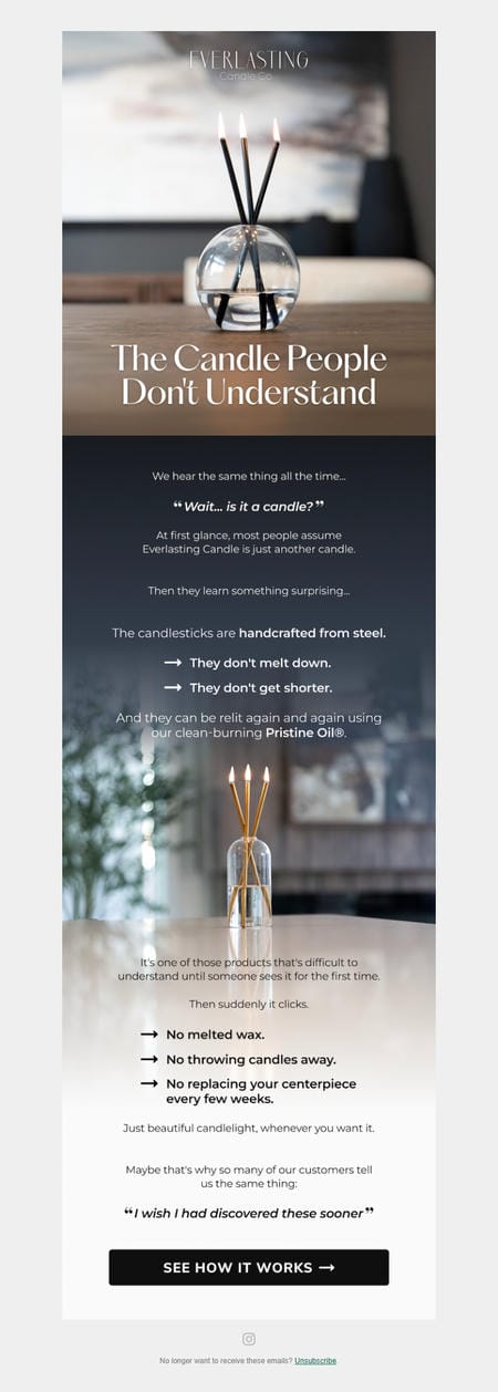 邮件模板创意 Everlasting Candle Co Usa 50