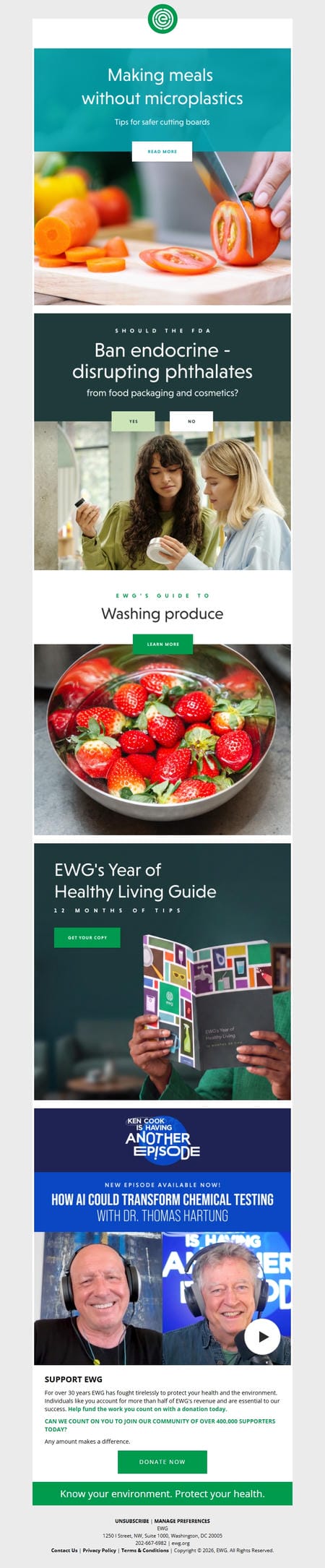 邮件模板创意 Ewg News Highlights 4