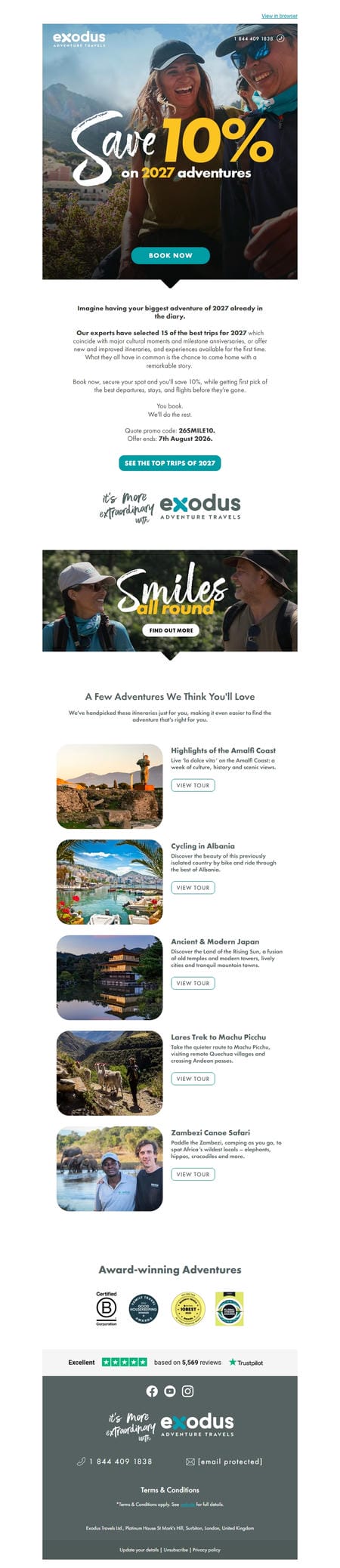 邮件模板创意 Exodus Adventure Travels 7
