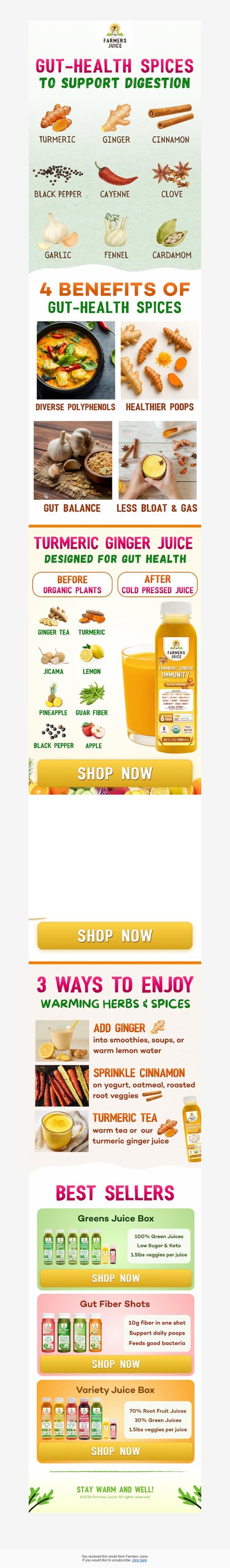 邮件模板创意 Farmers Juice 165