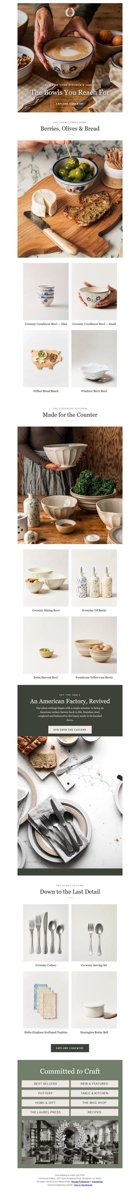 邮件模板创意 Farmhouse Pottery 98