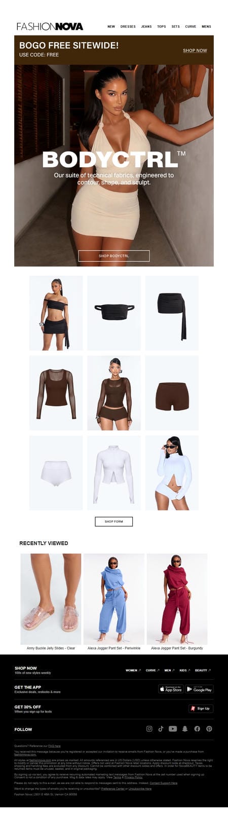 邮件模板创意 Fashion Nova 604