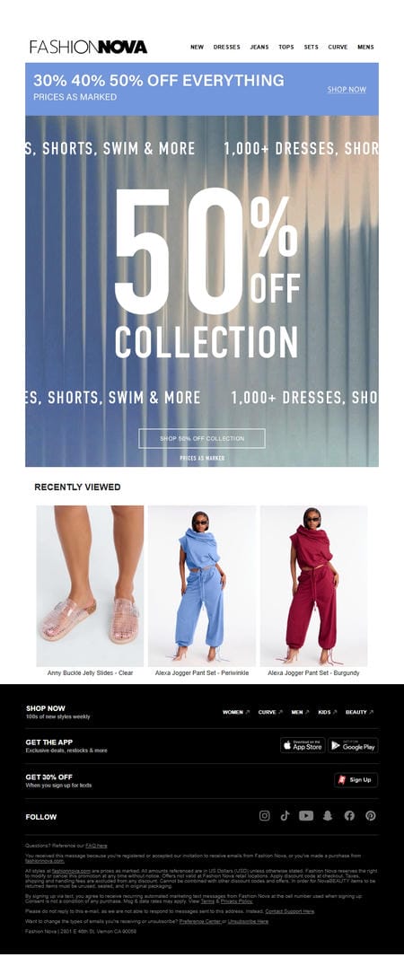 邮件模板创意 Fashion Nova 615