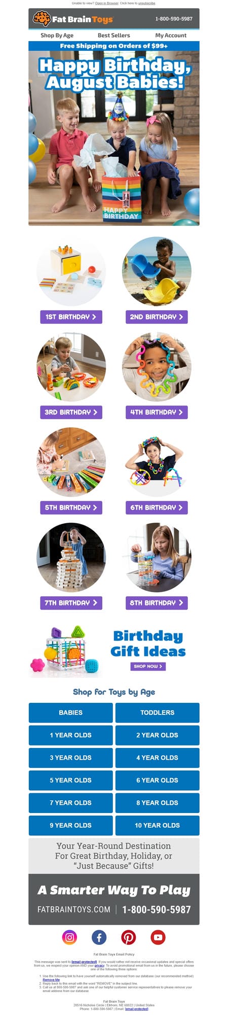 邮件模板创意 Fat Brain Toys 71