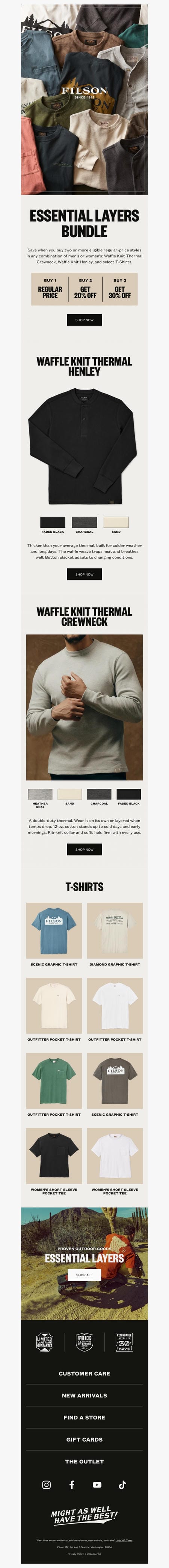 邮件模板创意 Filson 294