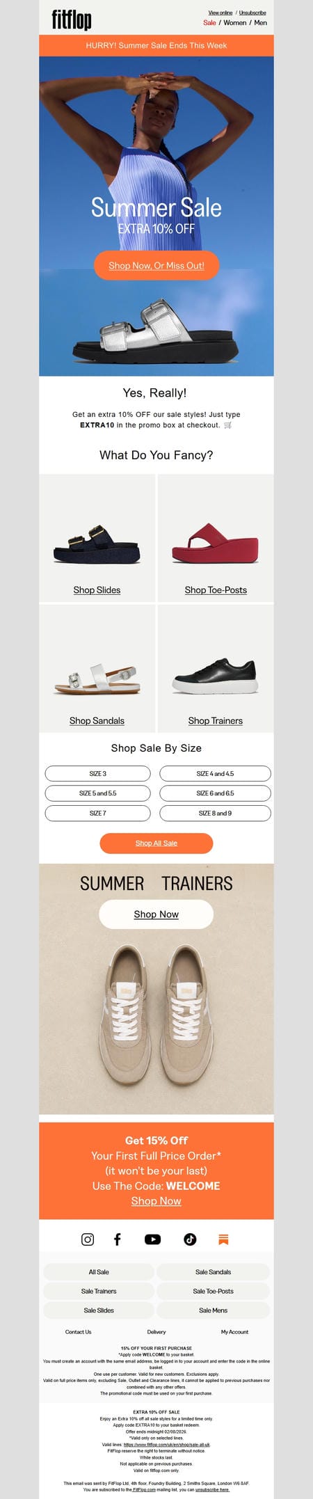邮件模板创意 Fitflop 101