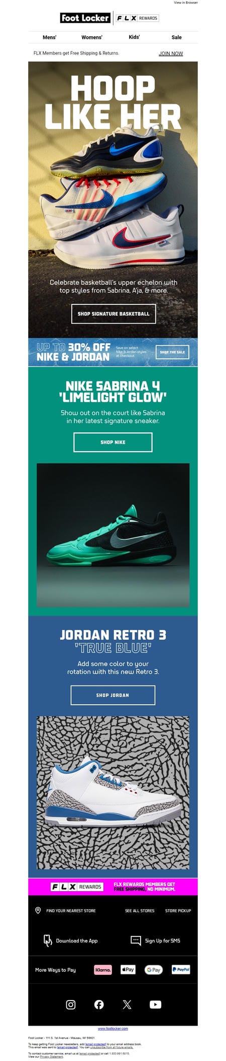 邮件模板创意 Foot Locker 809