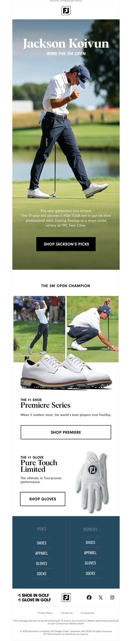 邮件模板创意 Footjoy 208