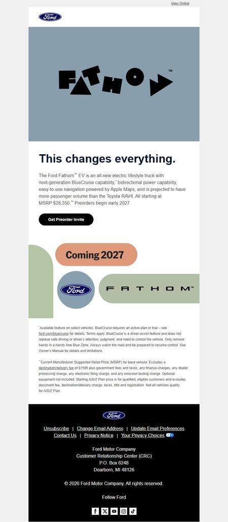 邮件模板创意 Ford Motor Company 46