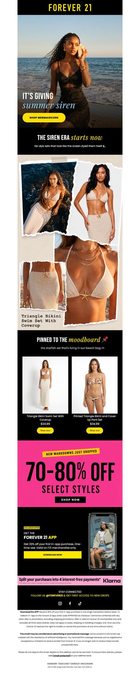 邮件模板创意 Forever 21 47