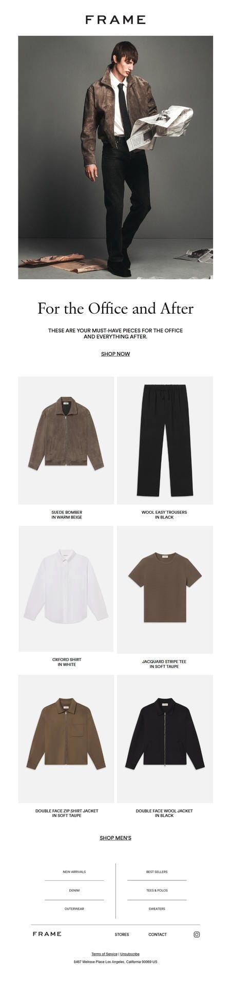 邮件模板创意 Frame Mens 90
