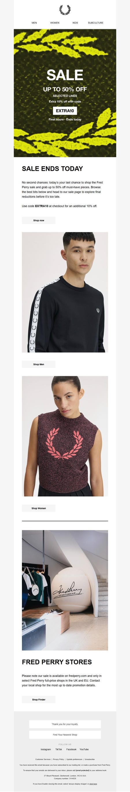 邮件模板创意 Fred Perry 186