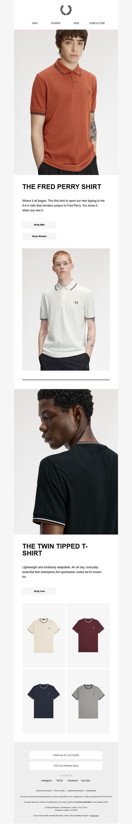 邮件模板创意 Fred Perry 189