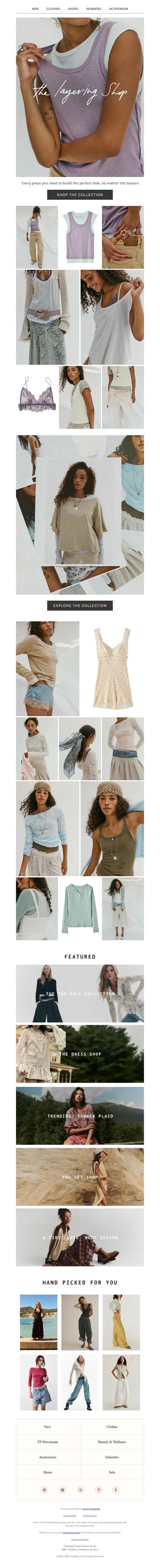 邮件模板创意 Free People 616