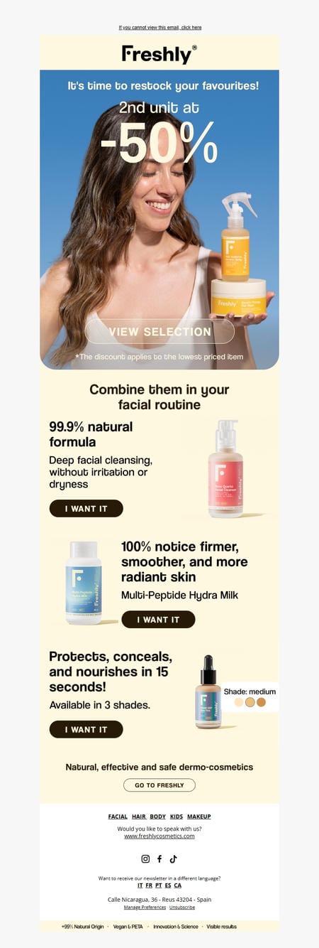邮件模板创意 Freshly Cosmetics 65