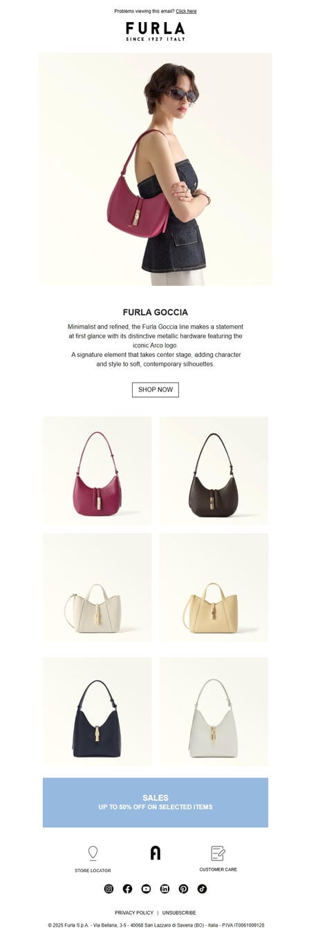 邮件模板创意 Furla 16