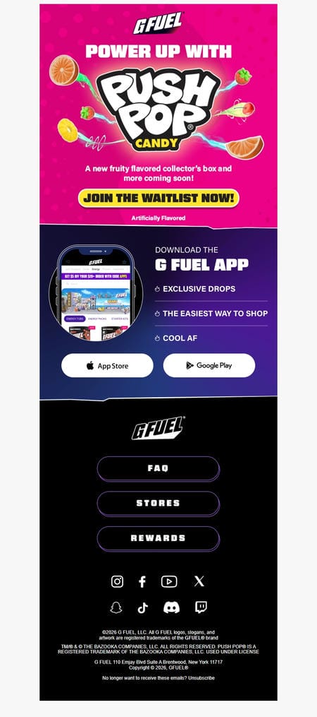 邮件模板创意 G Fuel 52