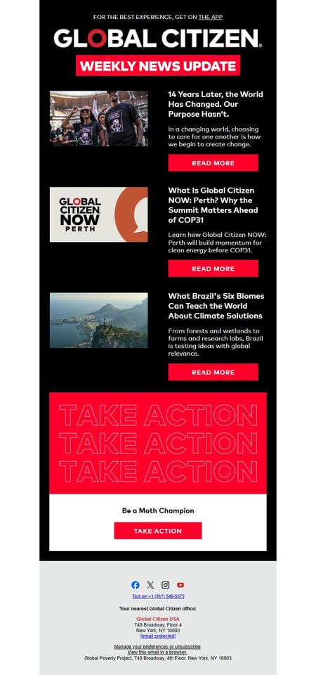 邮件模板创意 Global Citizen News 9