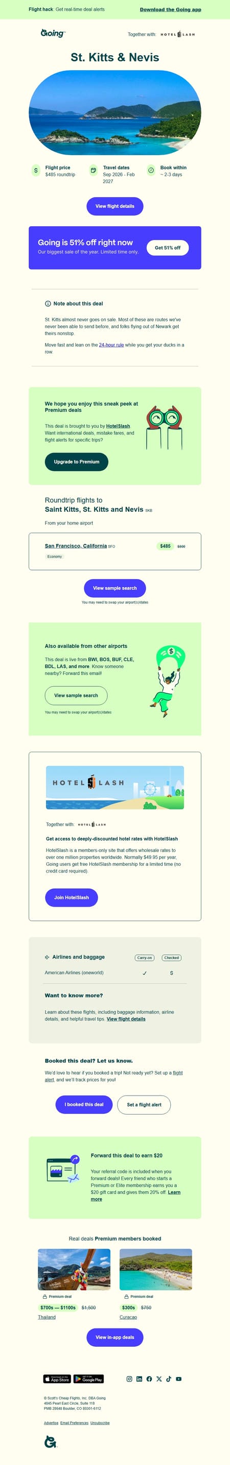 邮件模板创意 Going Flight Deals 17