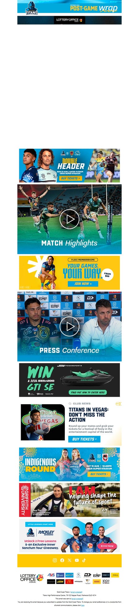 邮件模板创意 Gold Coast Titans 224