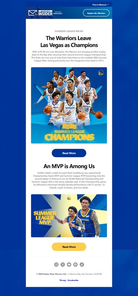 邮件模板创意 Golden State Warriors 136
