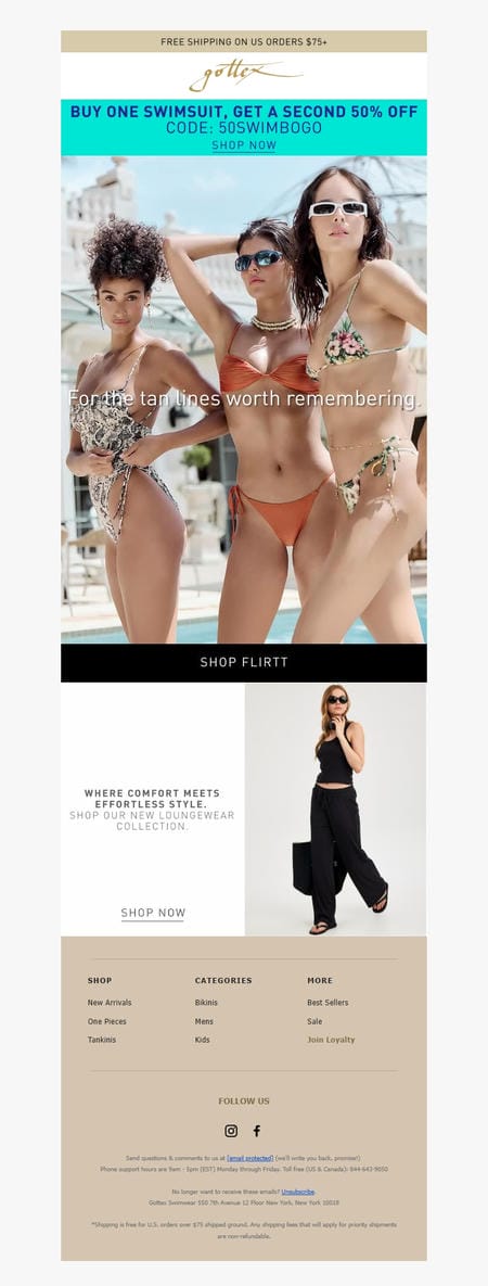邮件模板创意 Gottex Swimwear 27