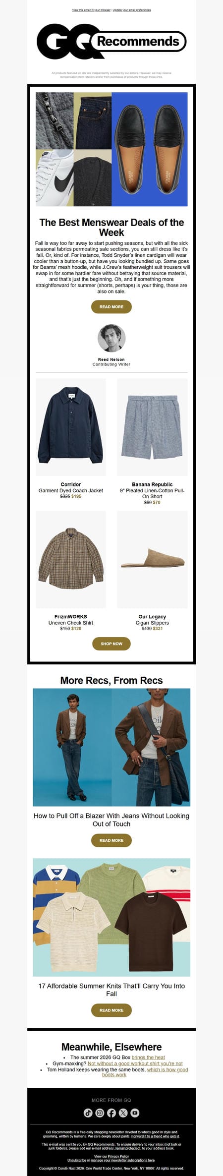 邮件模板创意 Gq Recommends 116