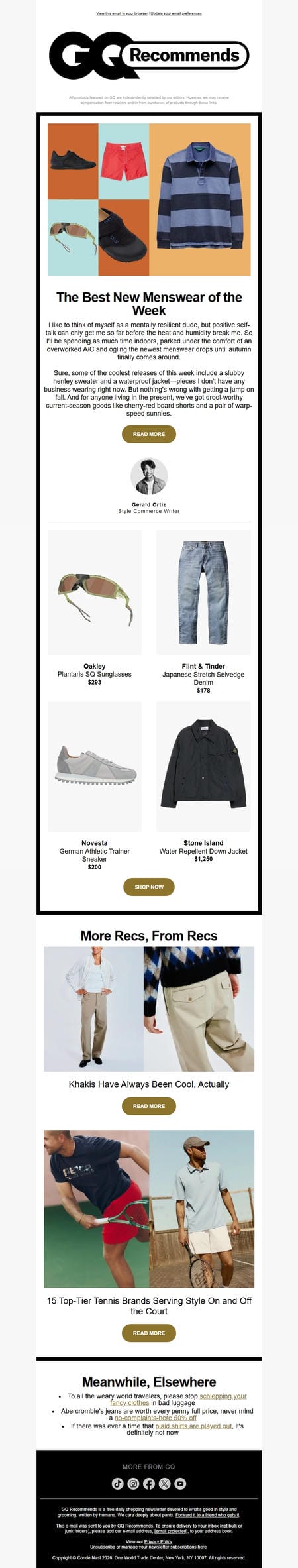 邮件模板创意 Gq Recommends 118