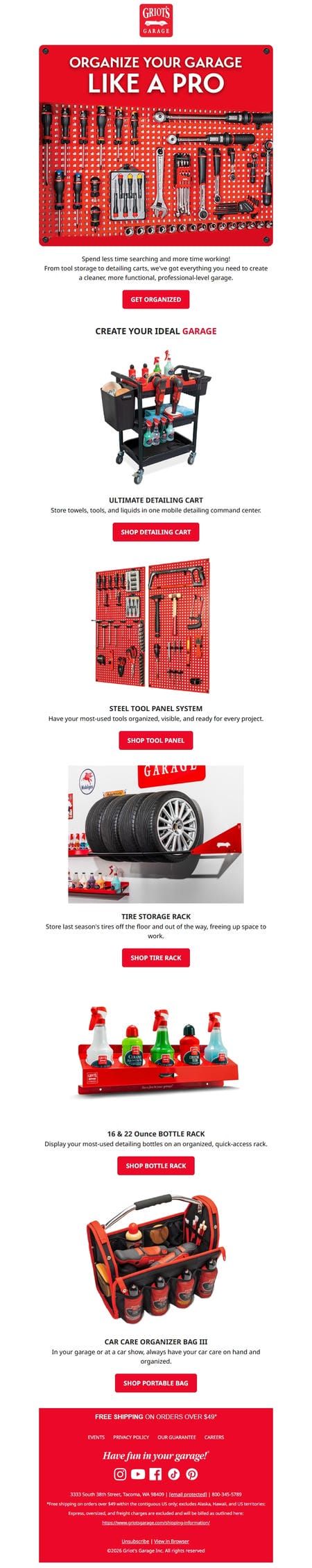 邮件模板创意 Griots Garage 33