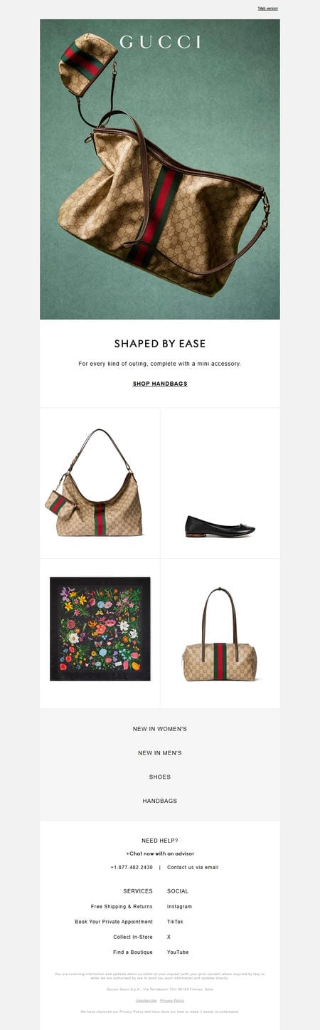 邮件模板创意 Gucci 279