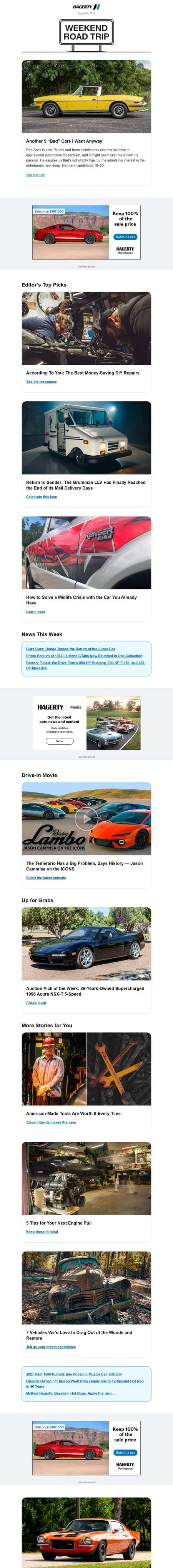 邮件模板创意 Hagerty News 10
